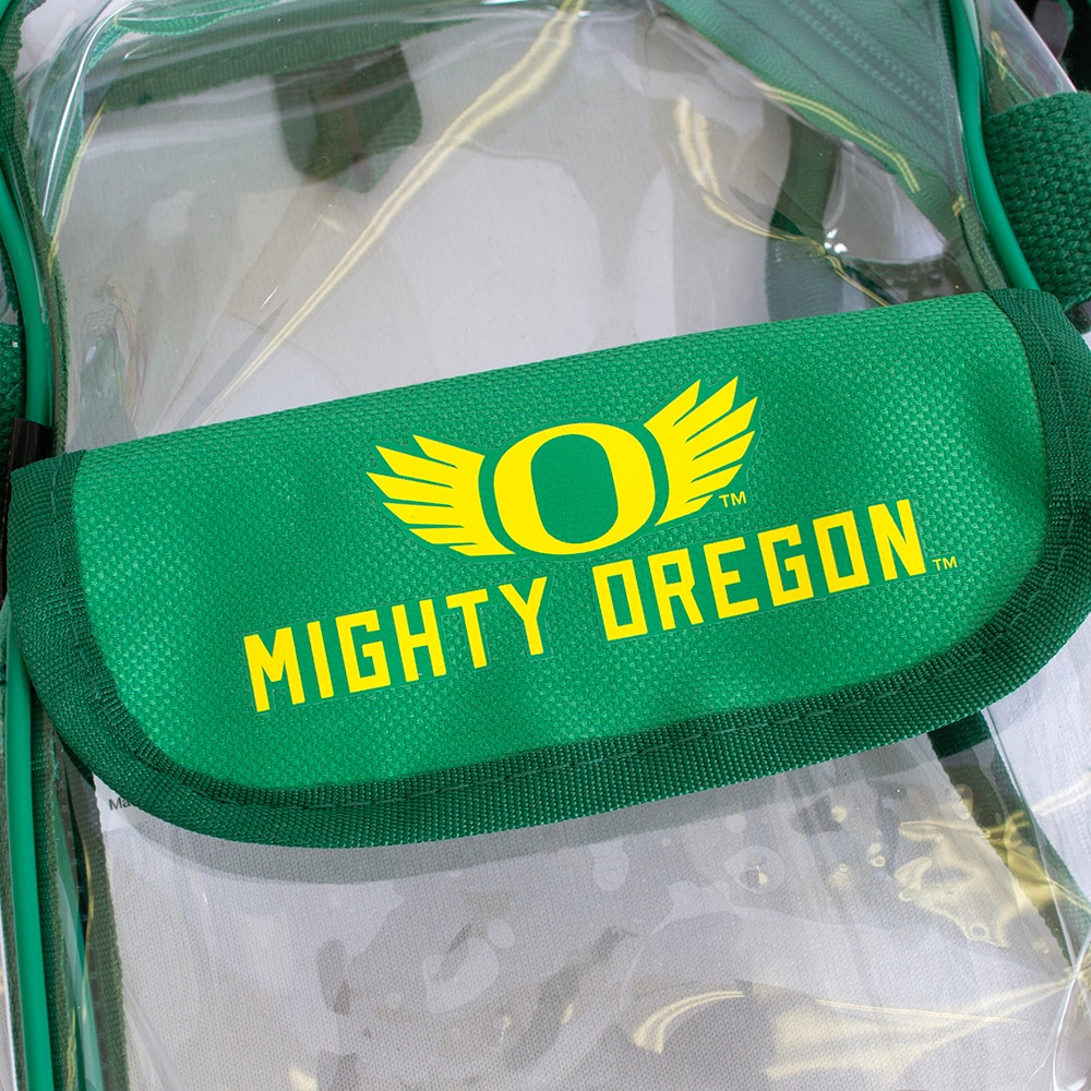 O Wings, Storm Duds, Green, Clear/Stadium Approved, Fashion Bag, Plastic, Accessories, Unisex, Cross body, 2 compartment, Mighty Oregon, 814142